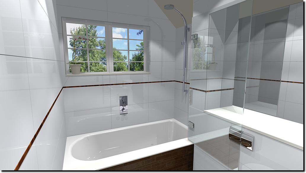 Family Bathroom Design 3 - Render 3